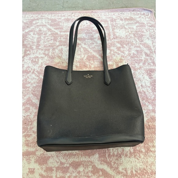 kate spade Handbags - Kate Spade New York Black Saffiano Leather Tote Bag Shoulder Purse WKRU7098
